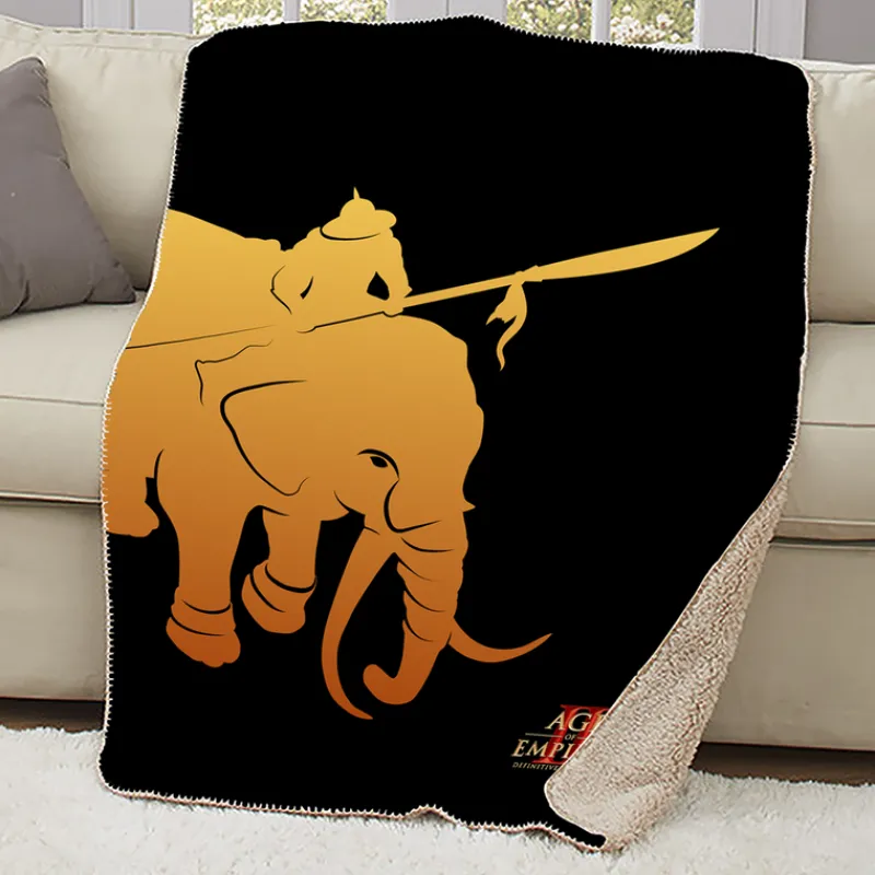 printful2 Age of Empires II: DE Elephant Rider Sherpa Blanket Shop