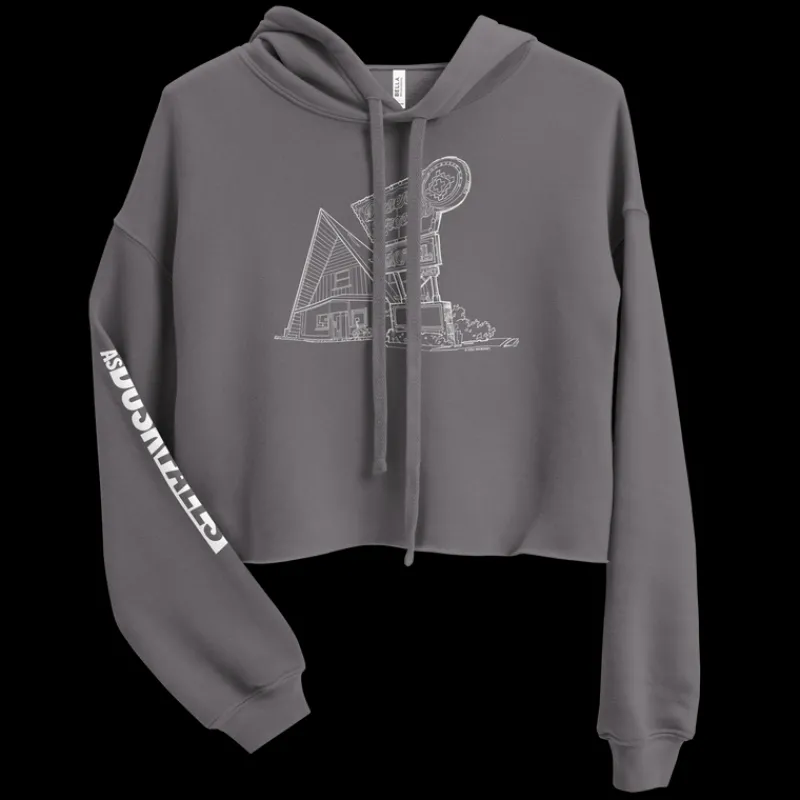 printful2 As Dusk Falls Desert Dream Women's Crop Hoodie Flash Sale