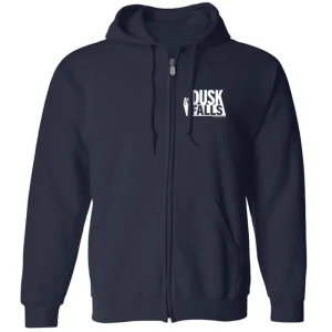monster digital As Dusk Falls Logo Fleece Zip-Up Hoodie Hot