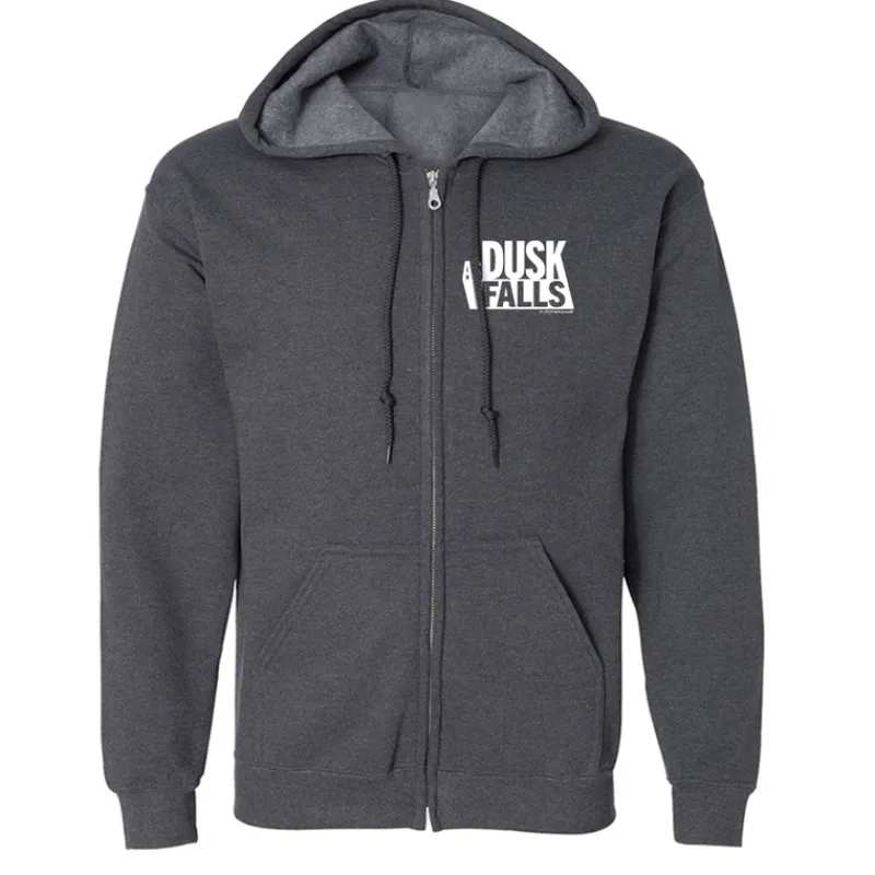monster digital As Dusk Falls Logo Fleece Zip-Up Hoodie Hot