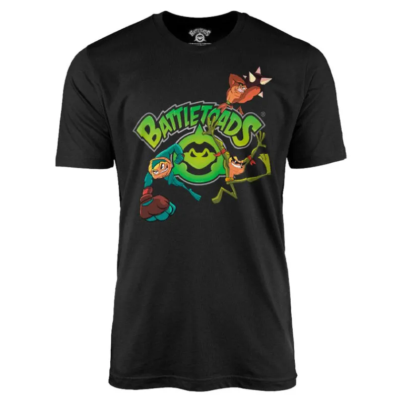 vp-h3 Battletoads Zits, Rash and Pimple Black T-shirt Clearance