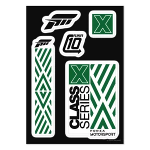 printful2 Forza Motorsport Class Series X Decal Sticker Sheet Clearance