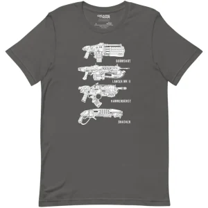 printful Gears of War Weapon Stack T-Shirt Discount