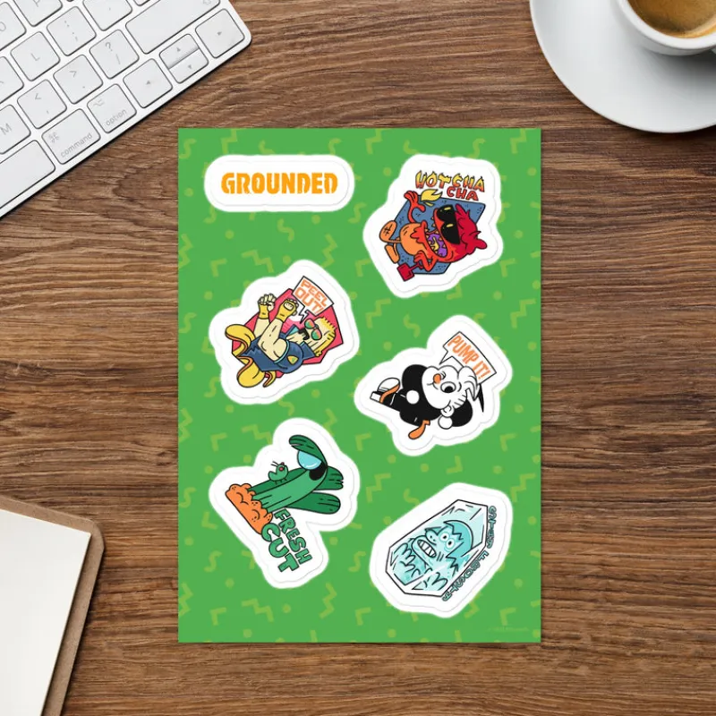 printful2 Grounded Sticker Sheet New