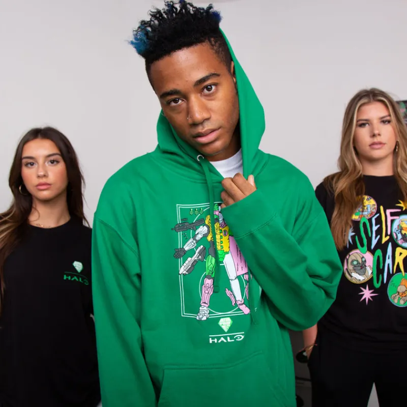 vp-instaco Halo Action Figure Miles Evolution Hoodie Flash Sale