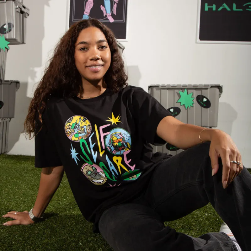 vp-instaco Halo Action Figure Miles Self Care Tee Discount