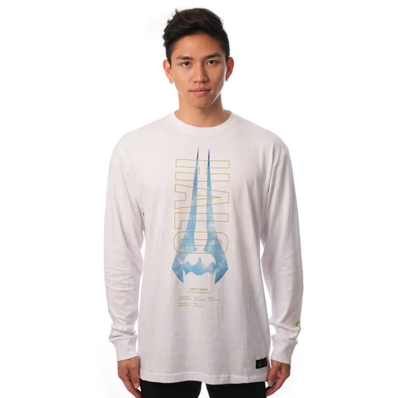 vp-metathreads Halo Energy Sword White Long Sleeve Tee Best