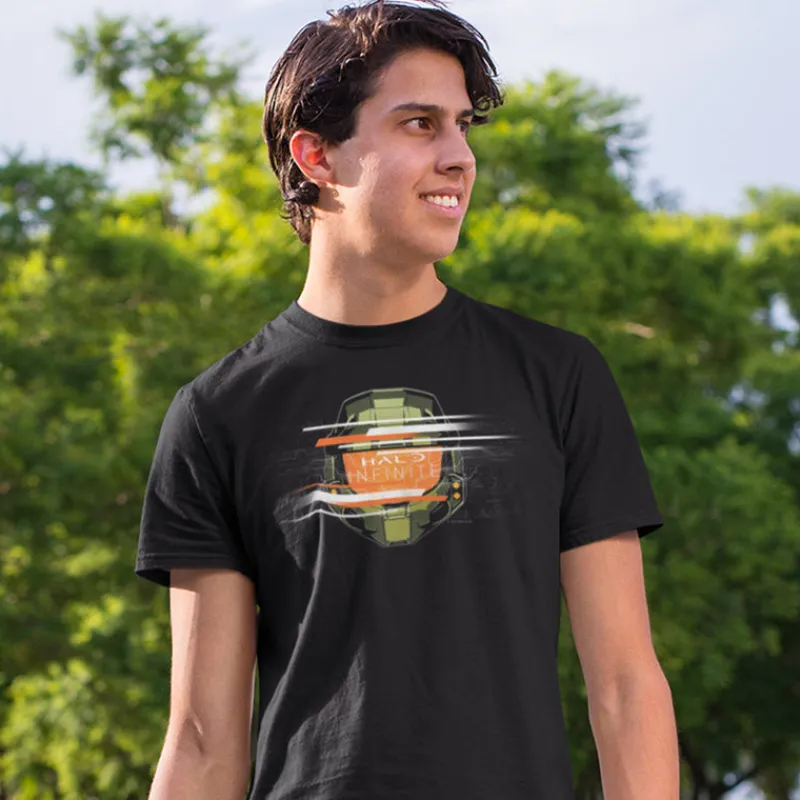 printful2 Halo Infinite Master Chief Visor Tee Clearance