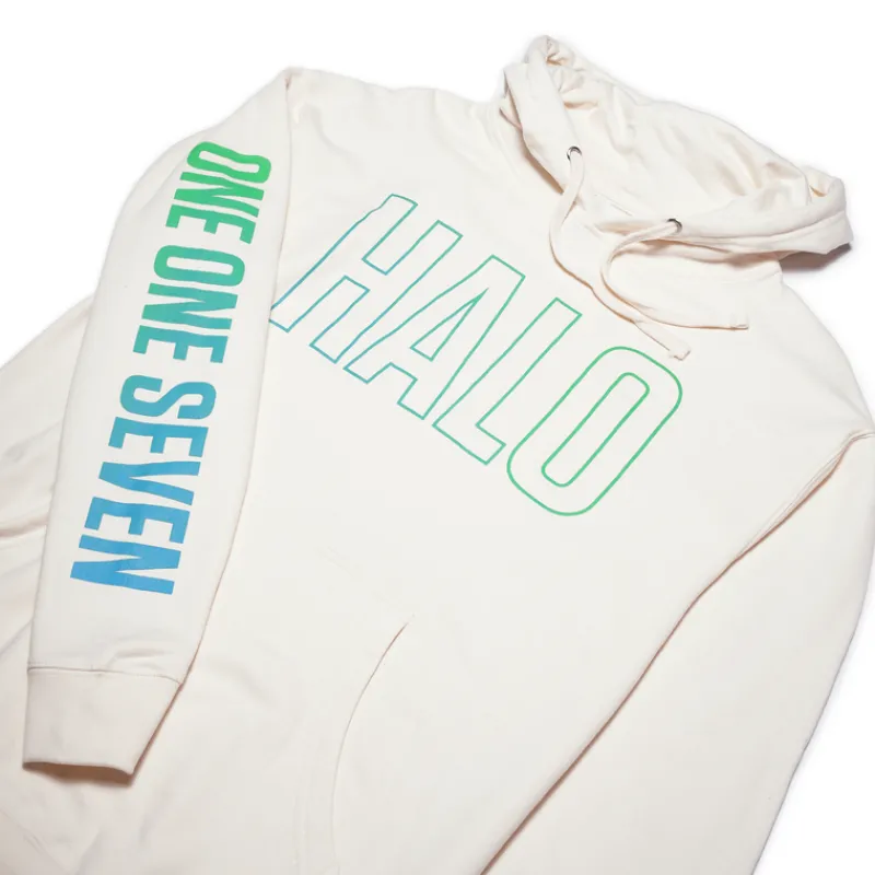 vp-metathreads Halo One One Seven Cream Pullover Hoodie Online