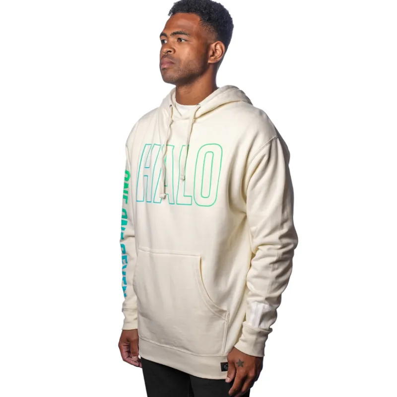 vp-metathreads Halo One One Seven Cream Pullover Hoodie Online