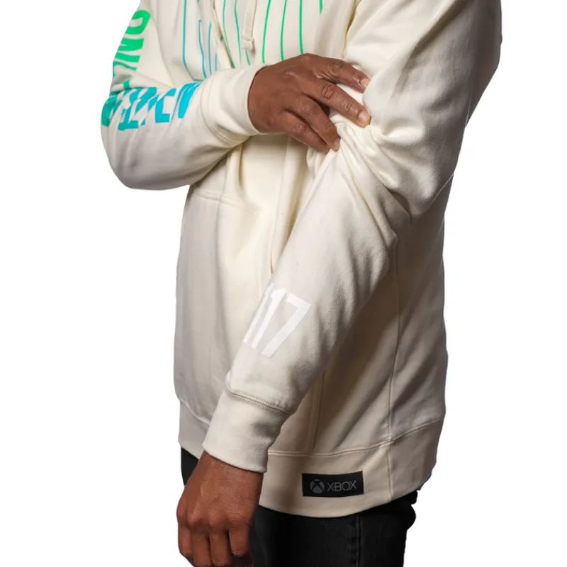 vp-metathreads Halo One One Seven Cream Pullover Hoodie Online