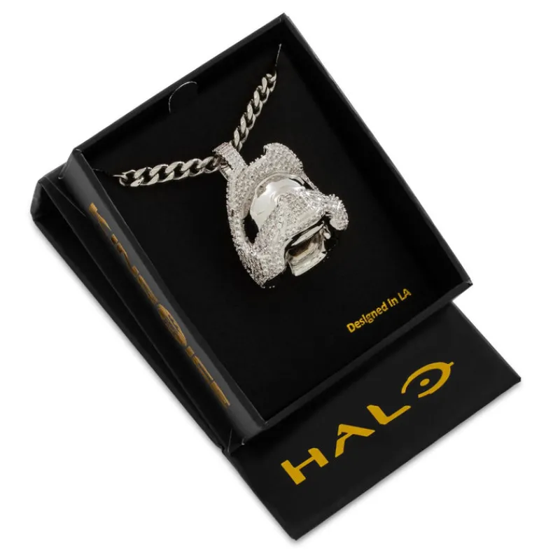 king-ice Halo x King Ice - Master Chief Helmet Necklace Cheap