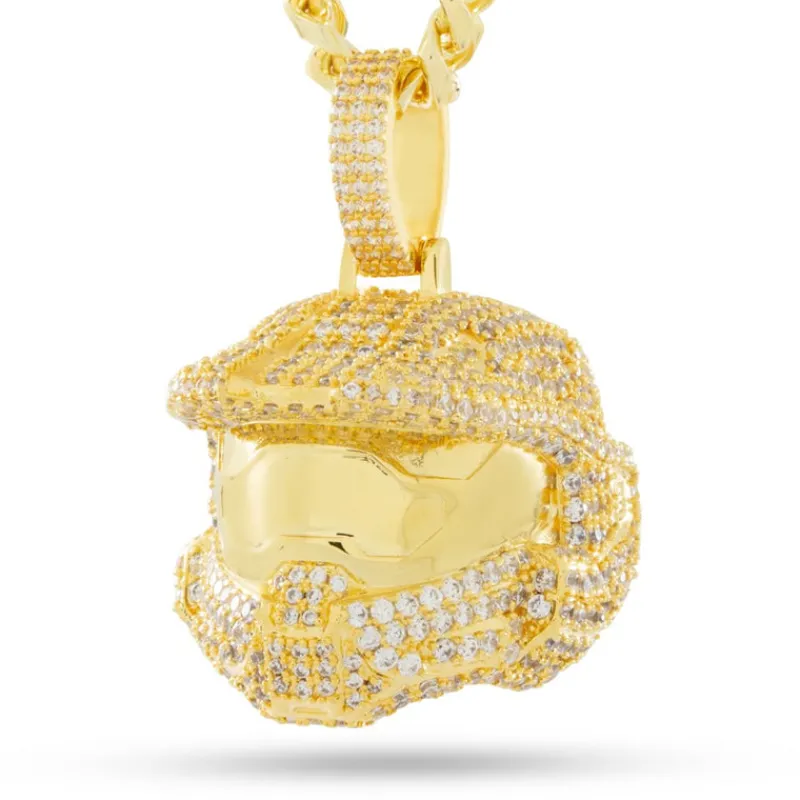 king-ice Halo x King Ice - Master Chief Helmet Necklace Cheap