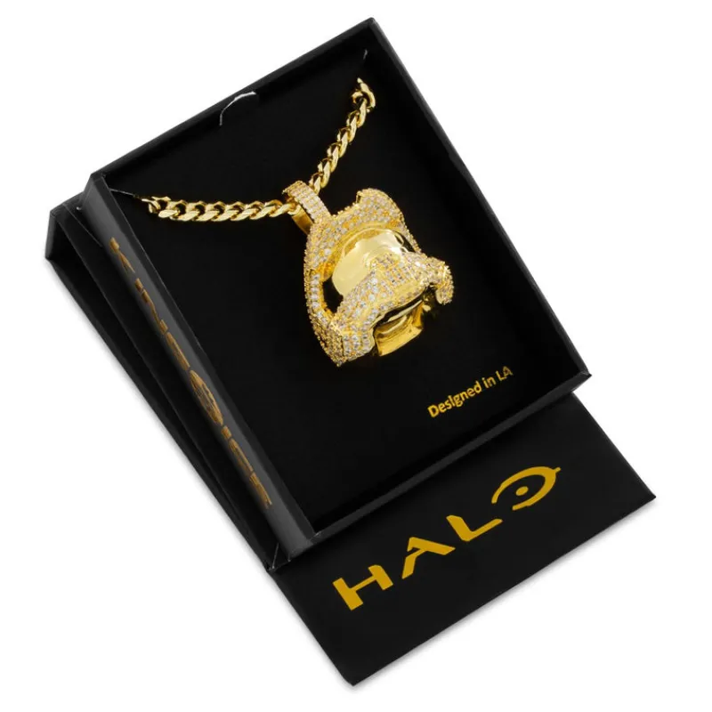 king-ice Halo x King Ice - Master Chief Helmet Necklace Cheap