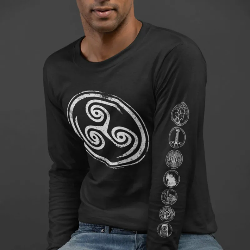 printful2 Hellblade: Senua’s Sacrifice Symbols Long Sleeve T-shirt Discount