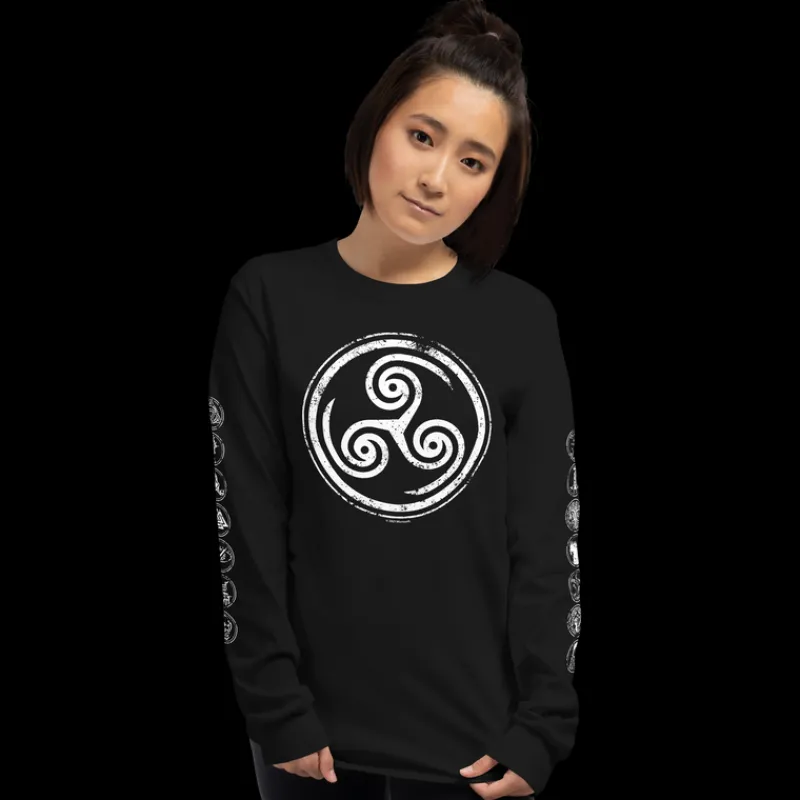 printful2 Hellblade: Senua’s Sacrifice Symbols Long Sleeve T-shirt Discount