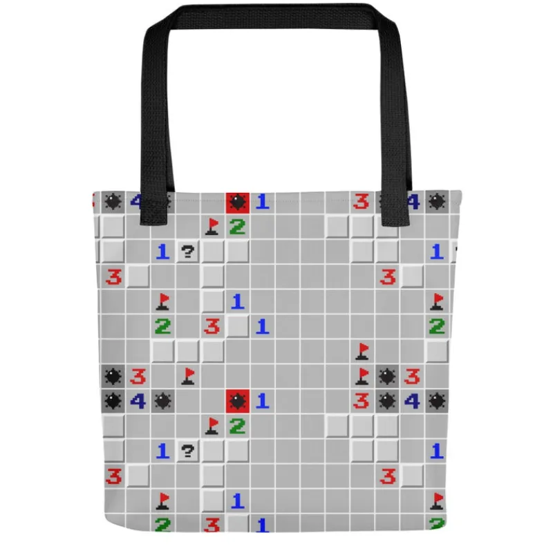 printful2 Microsoft Minesweeper Tote Bag New