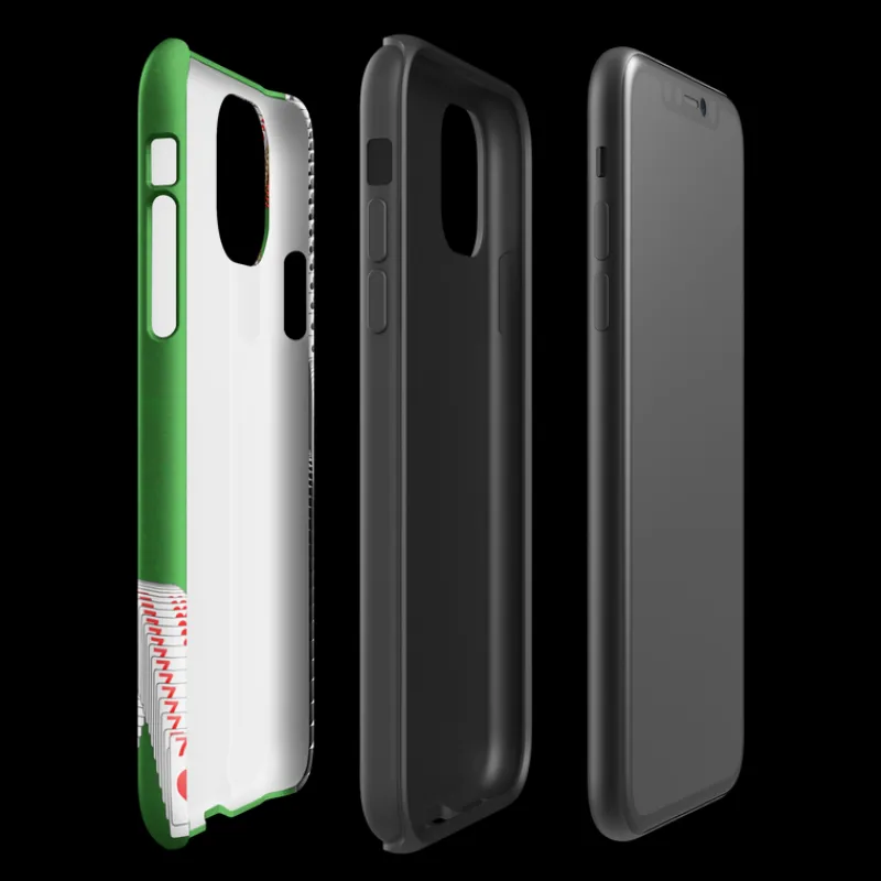 printful Microsoft Solitaire Bouncing Cards Tough Phone Case - iPhone Cheap