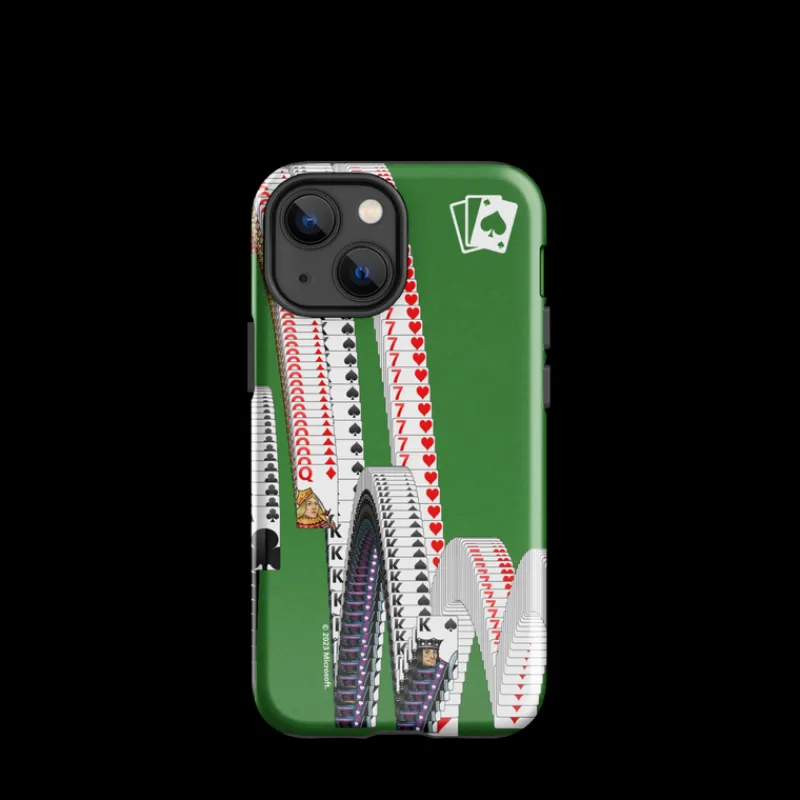 printful Microsoft Solitaire Bouncing Cards Tough Phone Case - iPhone Cheap