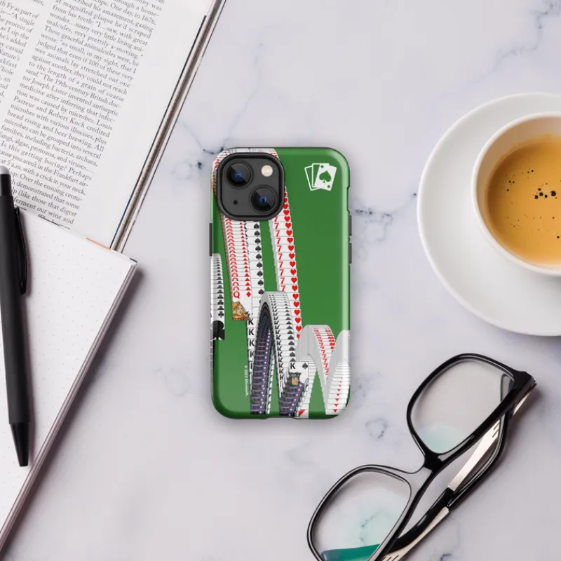 printful Microsoft Solitaire Bouncing Cards Tough Phone Case - iPhone Cheap