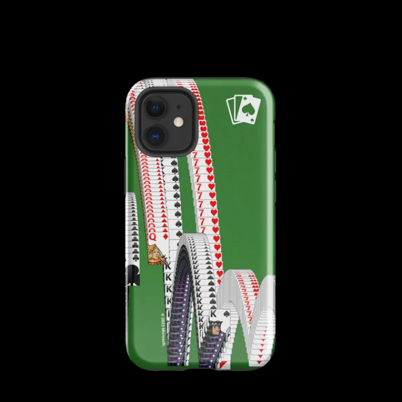 printful Microsoft Solitaire Bouncing Cards Tough Phone Case - iPhone Cheap