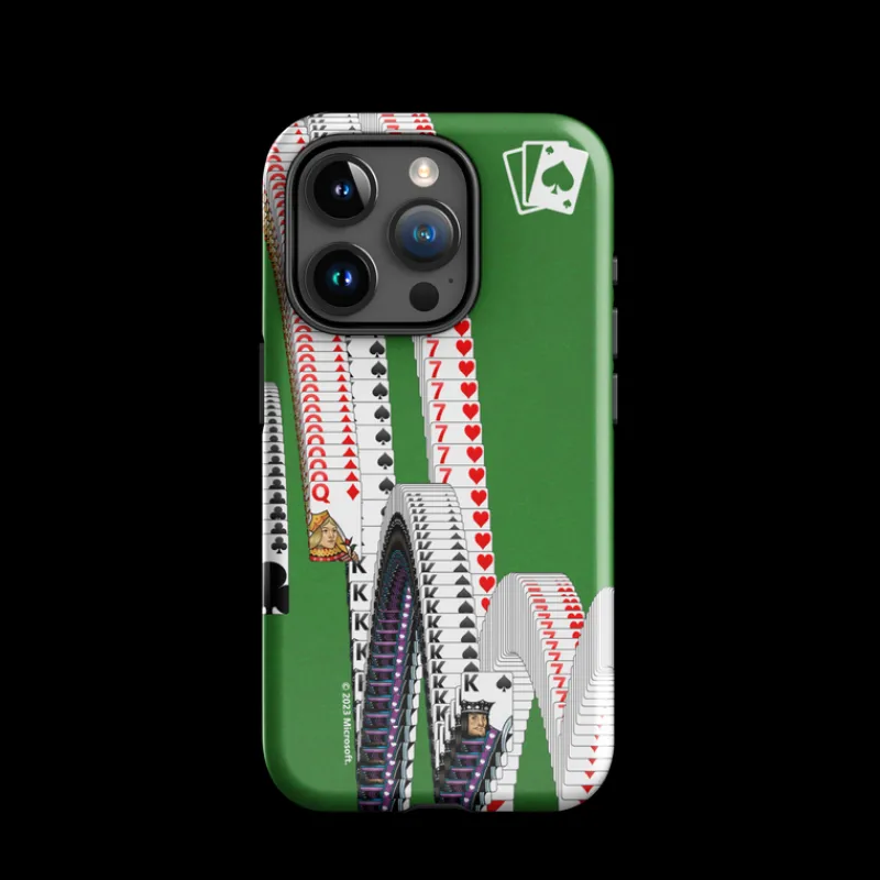 printful Microsoft Solitaire Bouncing Cards Tough Phone Case - iPhone Cheap