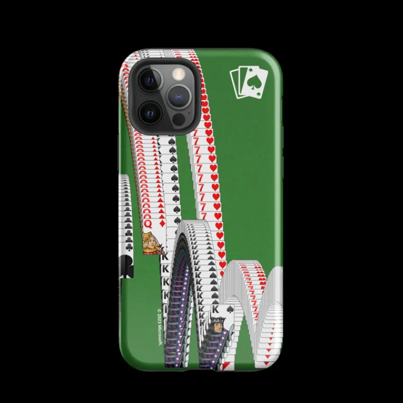 printful Microsoft Solitaire Bouncing Cards Tough Phone Case - iPhone Cheap
