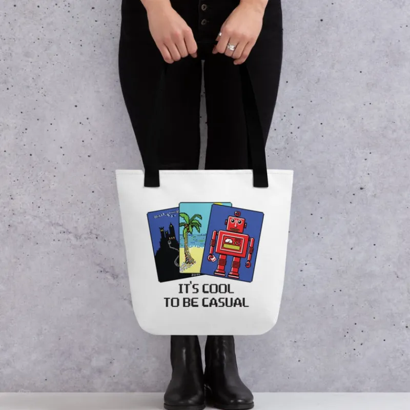 printful2 Microsoft Solitaire "It's Cool To Be Casual" Tote Bag Online