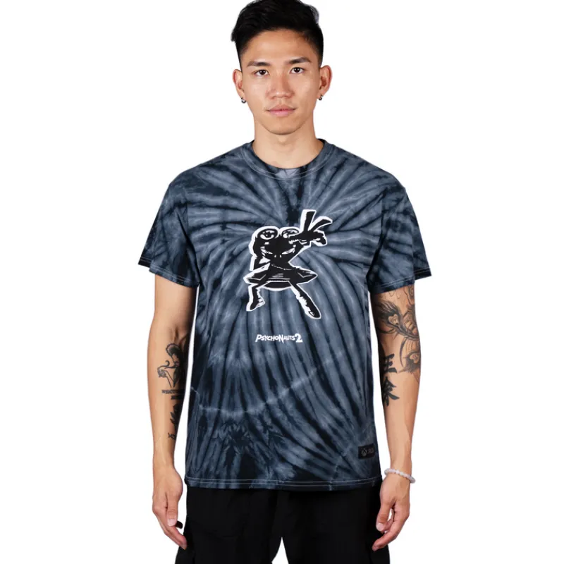dotexe Psychonauts 2 Black Tie Dye Raz Tee Best Sale