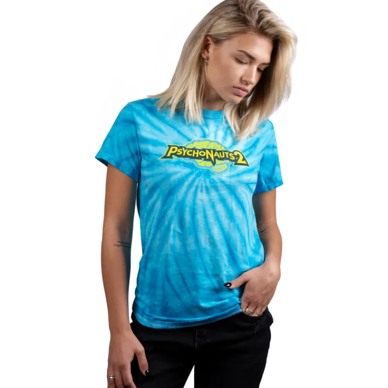 vp-metathreads Psychonauts 2 Teal Tie Dye Tee Cheap