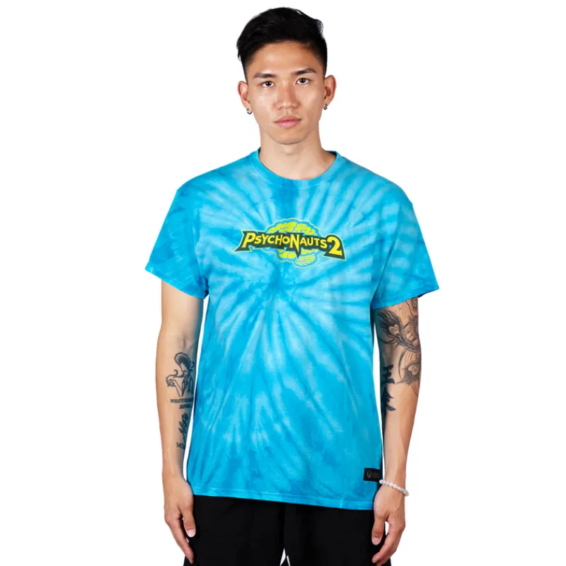 vp-metathreads Psychonauts 2 Teal Tie Dye Tee Cheap
