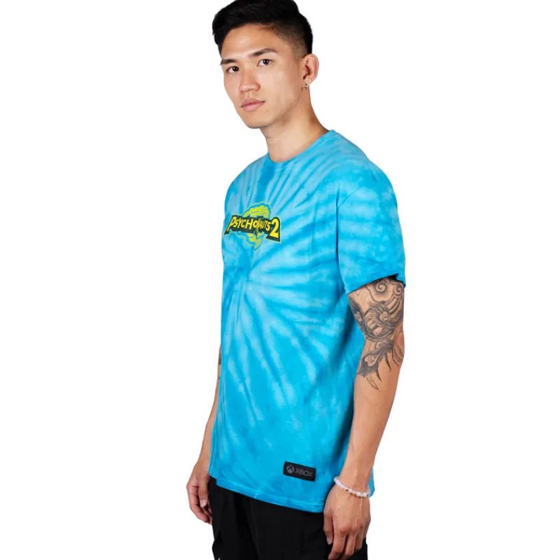 vp-metathreads Psychonauts 2 Teal Tie Dye Tee Cheap