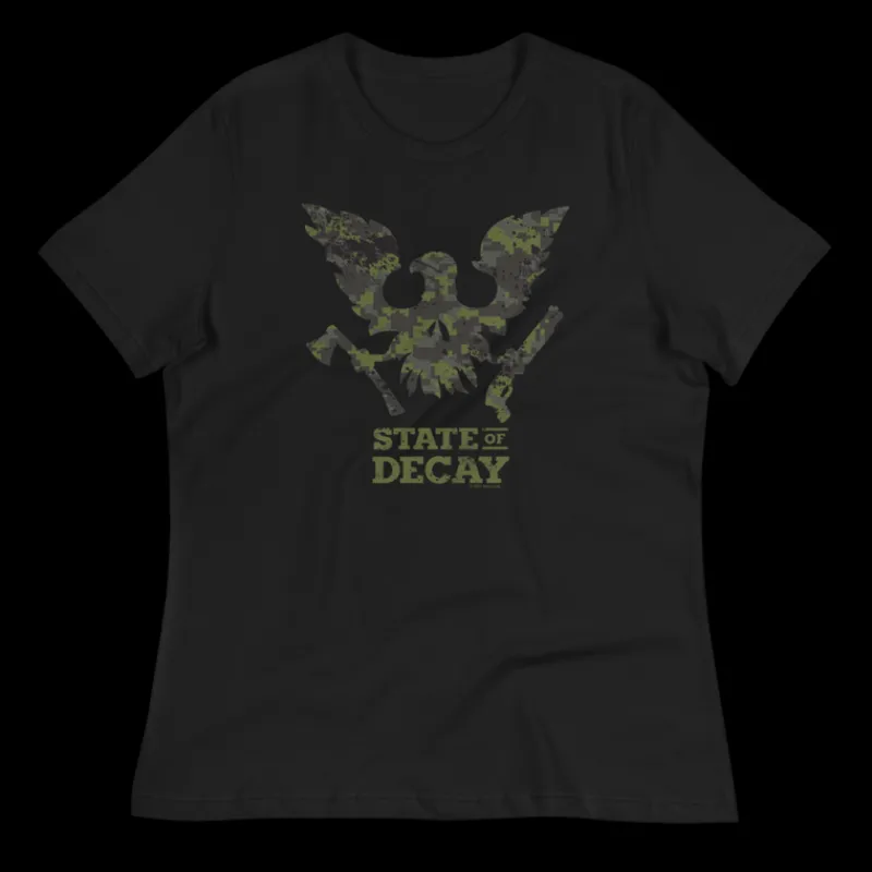printful2 State of Decay Camo Emblem Relaxed Women's T-shirt Store