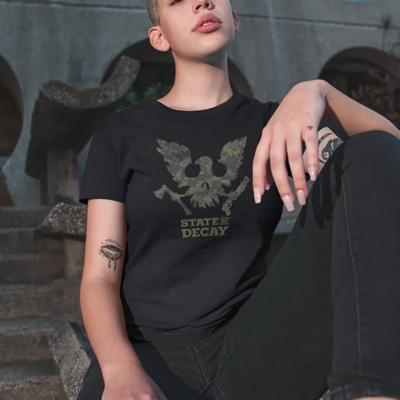 printful2 State of Decay Camo Emblem Relaxed Women's T-shirt Store