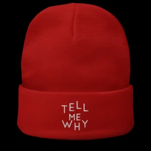 printful Tell Me Why Logo Embroidered Beanie Online