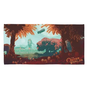 printful2 The Outer Worlds Roseway Beach Towel Cheap