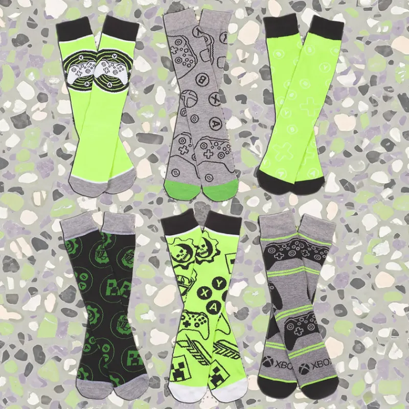 vp-bioworld Xbox 6 Piece Crew Socks Pack Best
