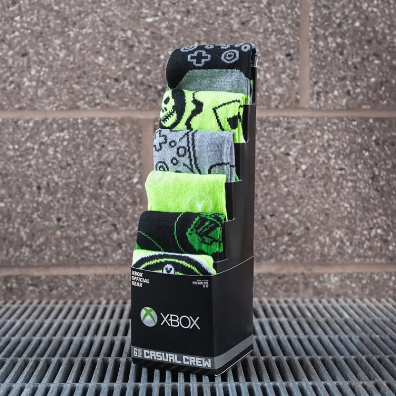 vp-bioworld Xbox 6 Piece Crew Socks Pack Best