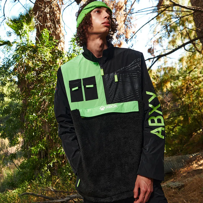 dotexe Xbox Camper Sherpa Anorak Fashion