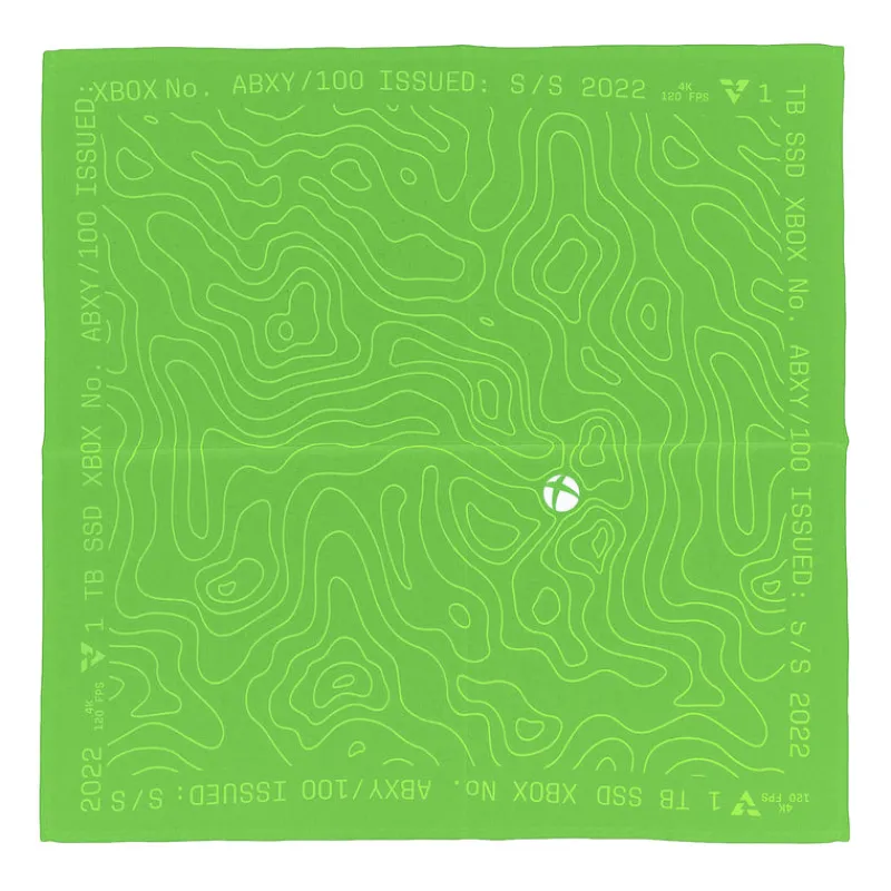 dotexe Xbox Camper Topographic Bandana New