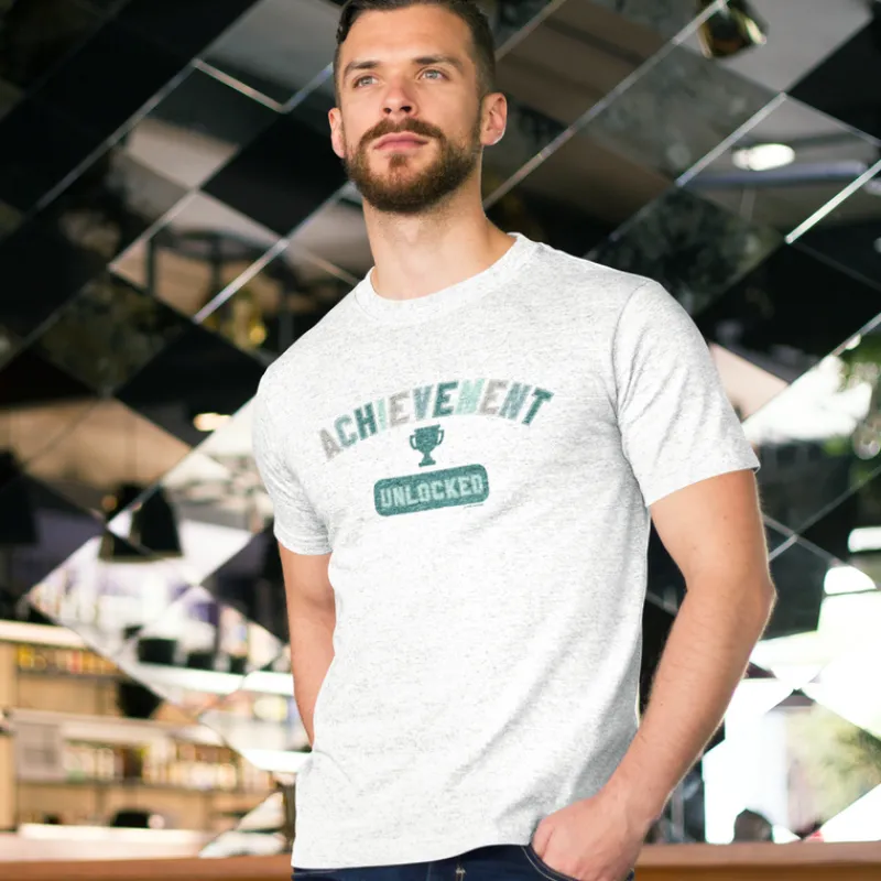 printful2 Xbox Varsity Achievement Unlocked T-shirt Outlet